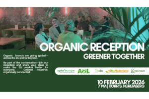 AöL, OPTA Europe, Bio Nederland, AsoBio and Pize invite you to the Organic Reception